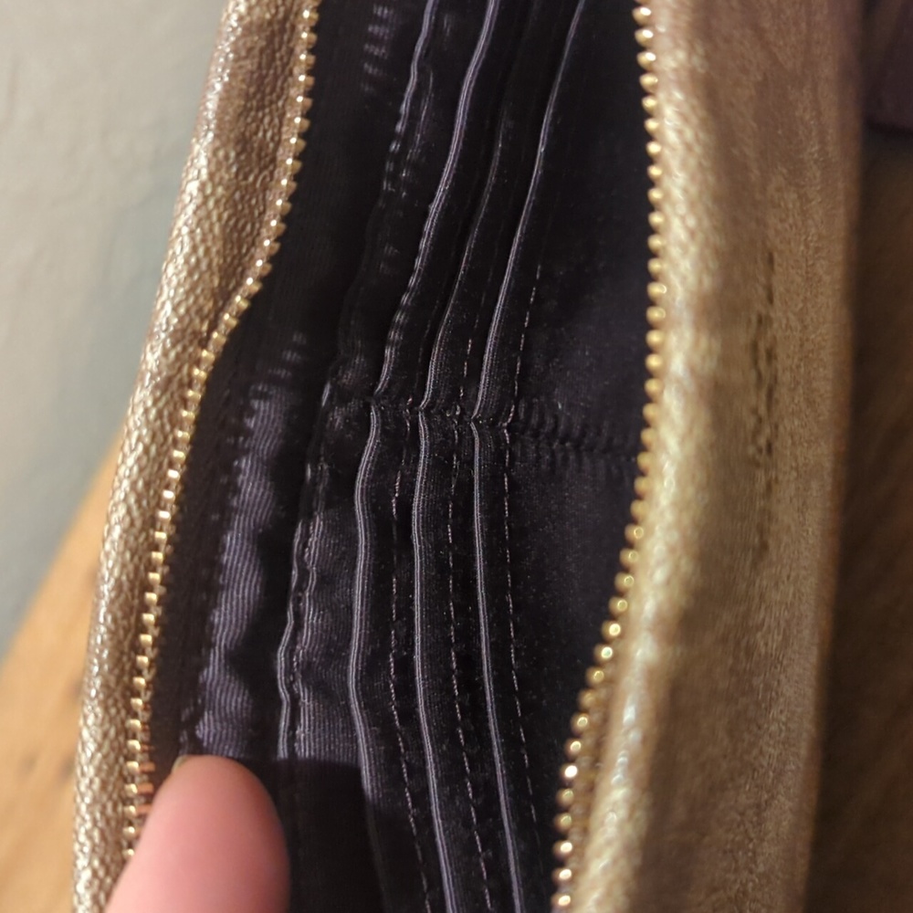 Coach Tan Signature Wristlet - Picture 8 of 9